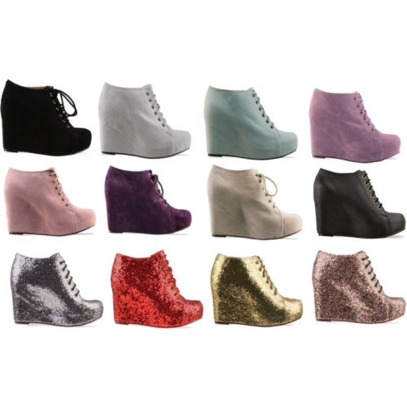 Jeffrey Campbell LAVENDER 99 TIE WEDGES Size 7.5 slightly USED. LILAC - Picture 11 of 11